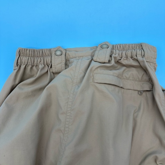 L.L. Bean Traveler Cargo Convertible Khaki Hiking Pants Size 10 - Picture 3 of 11